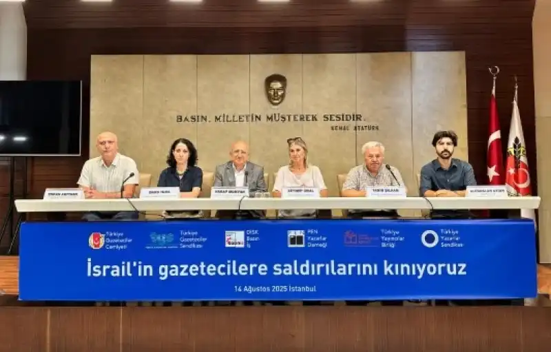 TGC, TGS, DİSK BASIN İŞ, PEN TÜRKİYE, TÜRKYAYBİR, TYS: İsrail Gazetecilere Yönelik Soykırımdan Vazgeçmeli