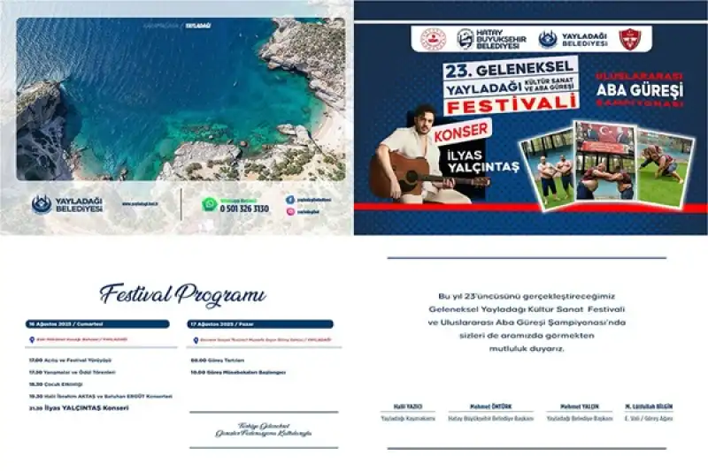 Yayladağı Kültür Sanat Ve Aba Güreşi Festivali Başlıyor