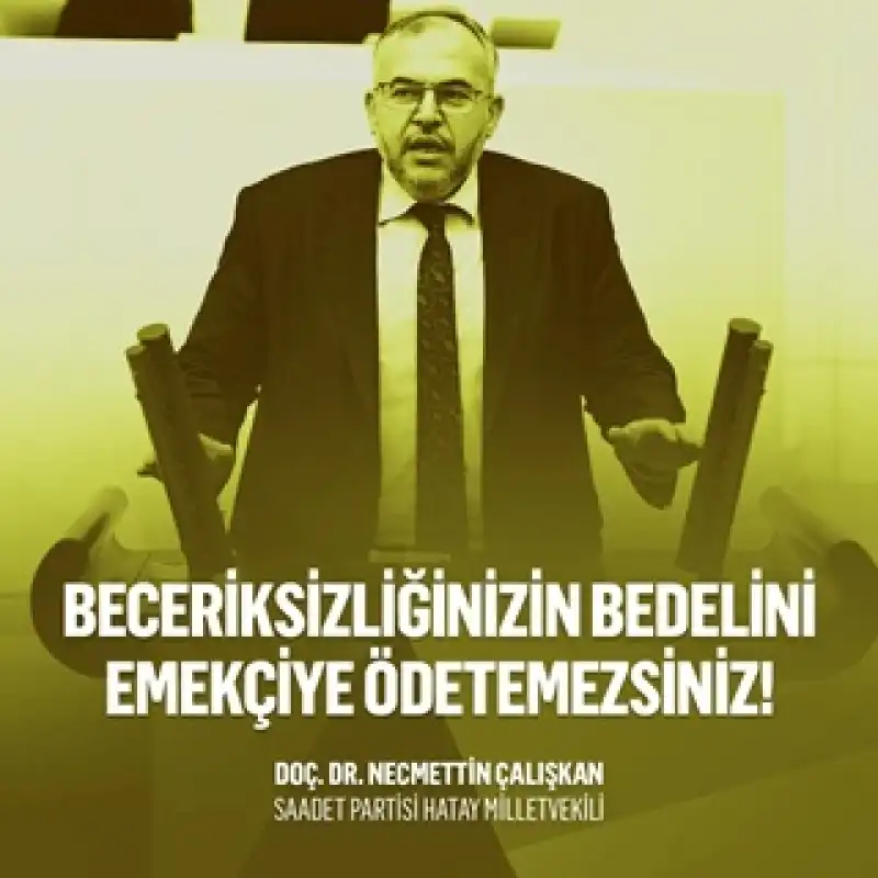 Çalışkan: “maaş Zamları Enflasyon Karşısında Eriyor, çalışan Eziliyor”