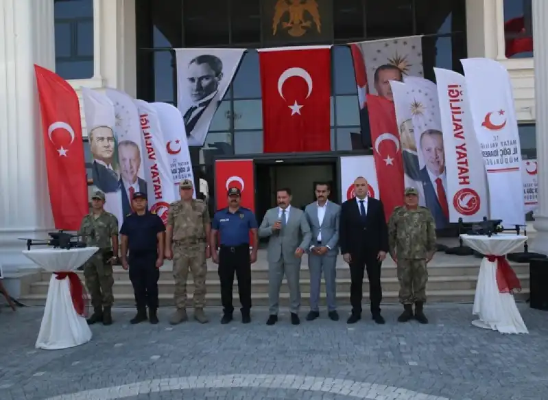 Hatay'da Sınır Güvenliği Için 7 Dron Ve 2 Mobil Göç Aracı Hizmete Girdi