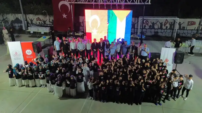 Hatay'da Kur'an Kursu öğrencilerinden İsrail'in Gazze'ye Saldırılarına Tepki  