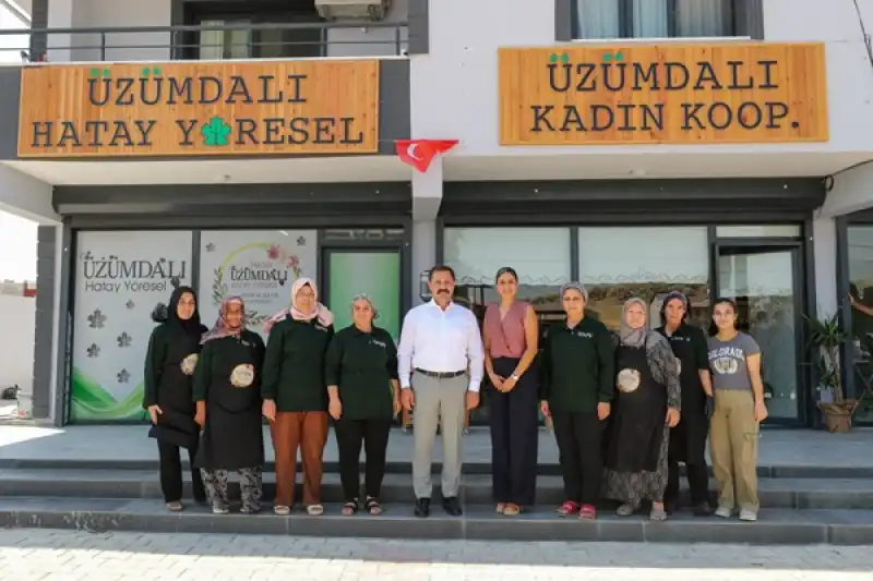 Hatay Valisi Mustafa Masatlı'dan Üzümdalı Kadın Kooperatifine Ziyaret