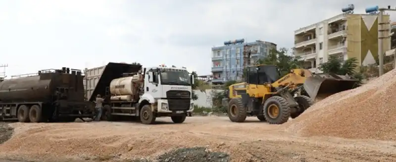 Samandağ Mağaracık Yol çalışması