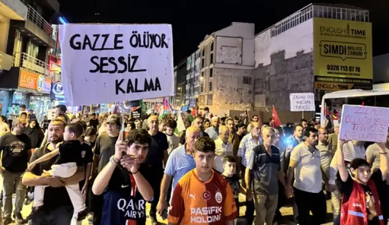 Hatay’da Filistin'e Destek Yürüyüşü Düzenlendi