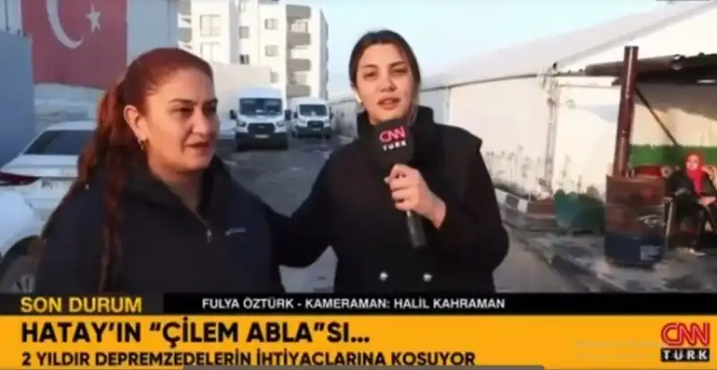 Depremzedelerin Ablasından Fulya Öztürk’e Anlamlı Hediye