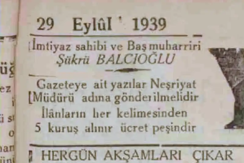 Antakya’da Basının Tarihi Tanığı: 1939’dan Bir Gazete Kupürü