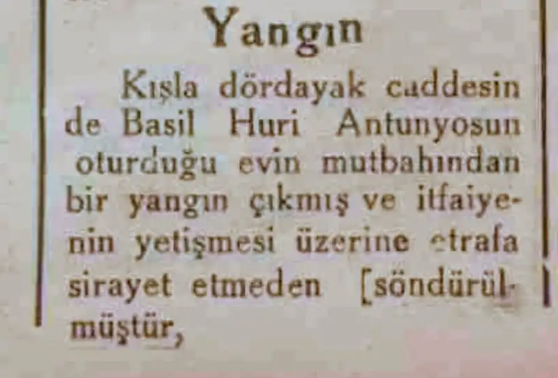 Antakya’da Basının Tarihi Tanığı: 1939’dan Bir Gazete Kupürü