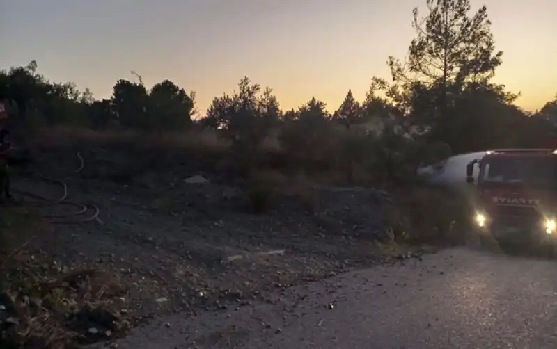 Hatay Dörtyol'da çıkan Orman Yangını Büyümeden Söndürüldü