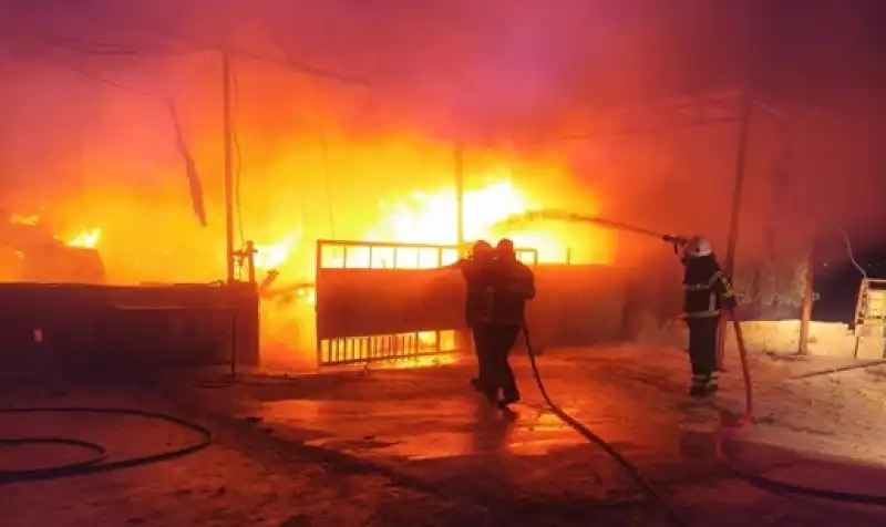 Antakya'da Samanlıkta çıkan Yangın Söndürüldü