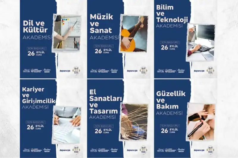 Akademi Hatay, 6 Farklı Alanda Yeni Kurslar Açıyor