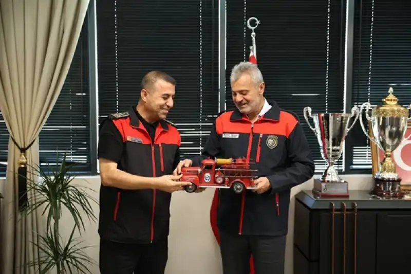 Başkan Öntürk, HBB Itfaiyesini Misafir Etti