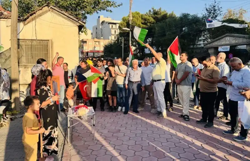 Hatay'da Küresel Sumud Filosu'na Destek