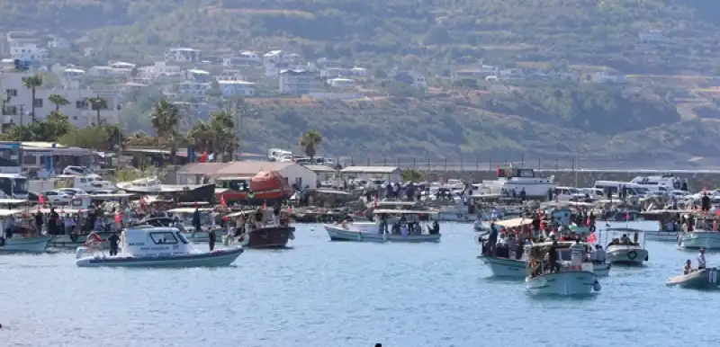 Hatay'da Küresel Sumud Filosu'nu 