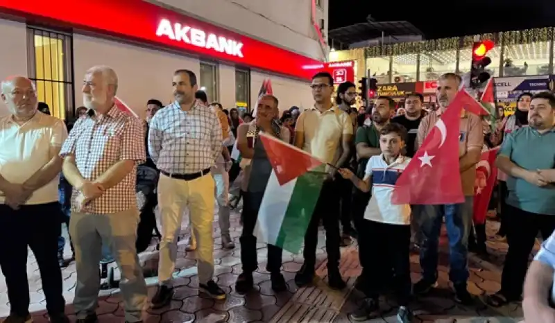 Hatay'da öğrenciler Filistin'e Destek Için 