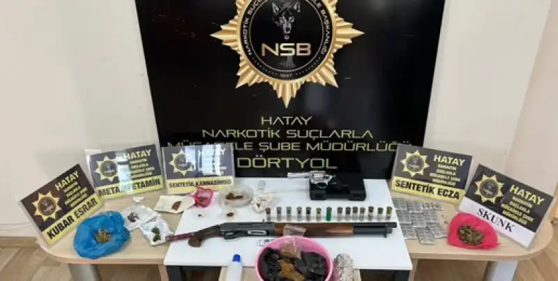 Hatay Dörtyol'da Uyuşturucu Operasyonunda 8 şüpheli Yakalandı