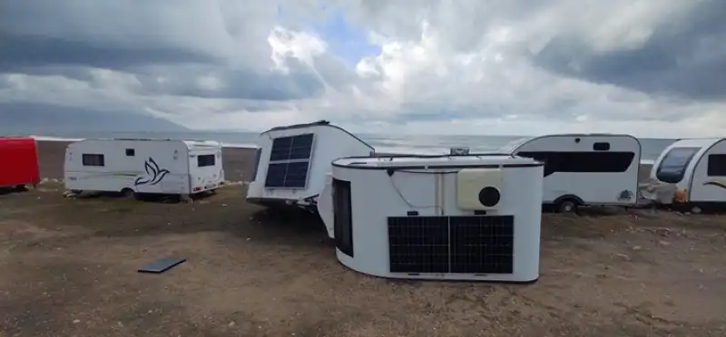 Hatay Samandağ’da Sağanak Ve şiddetli Rüzgar Etkili Oldu