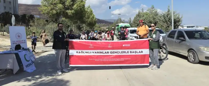 Hatay'da Yeşilay Bisiklet Turu Düzenledi