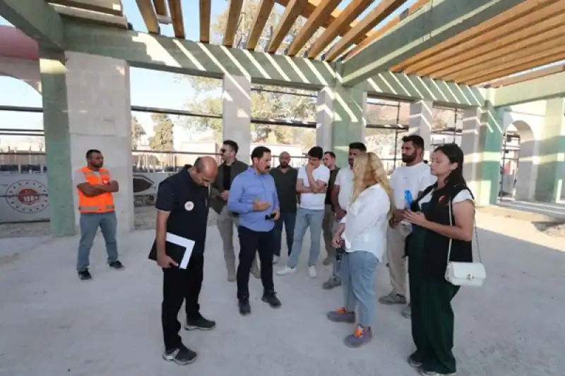 Hatay Valisi Mustafa Masatlı Yapımı Süren Ayakkabıcılar Çarşısı'nı Inceledi