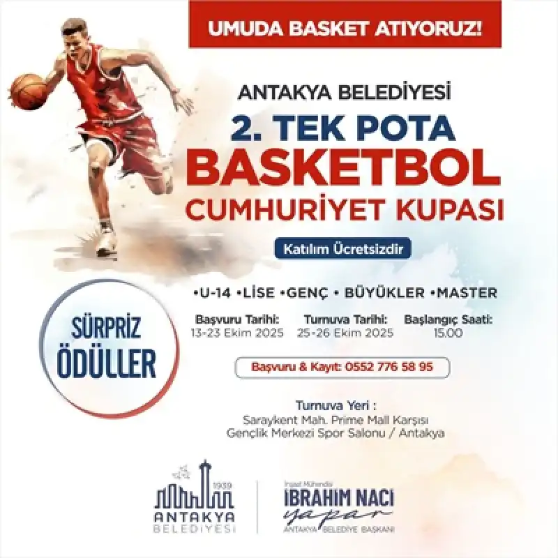 2. Tek Pota Basketbol Cumhuriyet Kupası Başvuruları Başladı