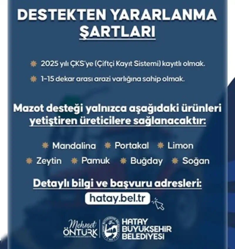 HBB’den çiftçilere Mazot Desteği