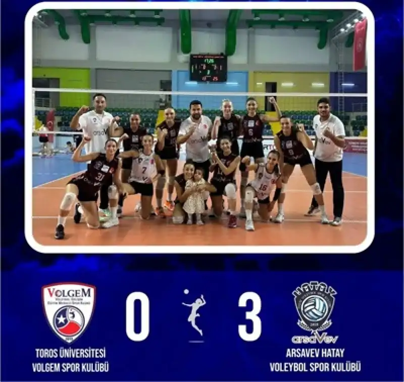 Hatay Voleybol'dan Üst Üste 5. Zafer