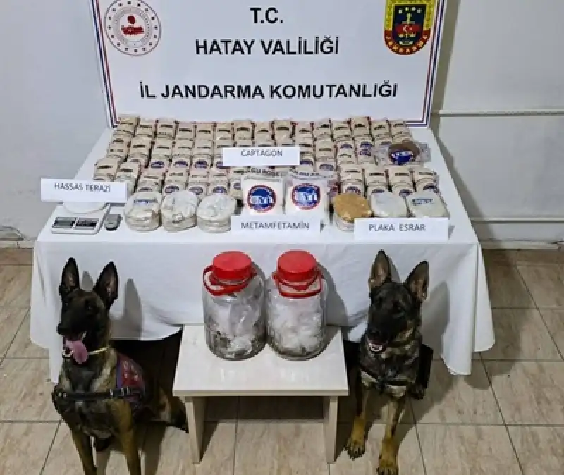 Hatay'da Sazlık Alana Gizlenen çok Miktarda Uyuşturucuyu Jandarma Ekipleri Buldu 