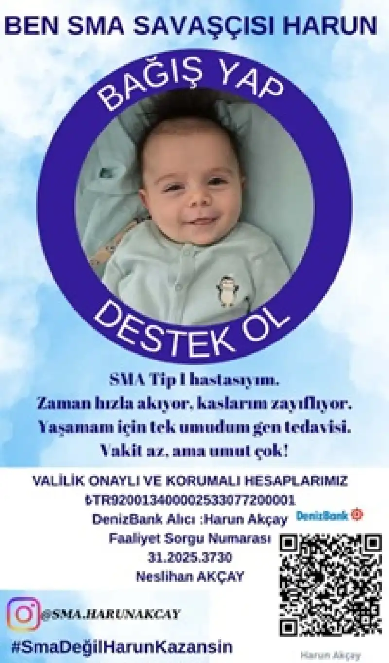 Minik Harun’un Yaşam Mücadelesine Umut Olun