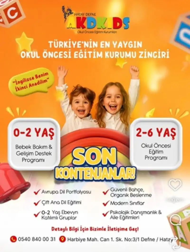 AKD Kids Defne’den Çocuklara Çift Dilli Eğitim Ve Gelişim Odaklı Yaklaşım