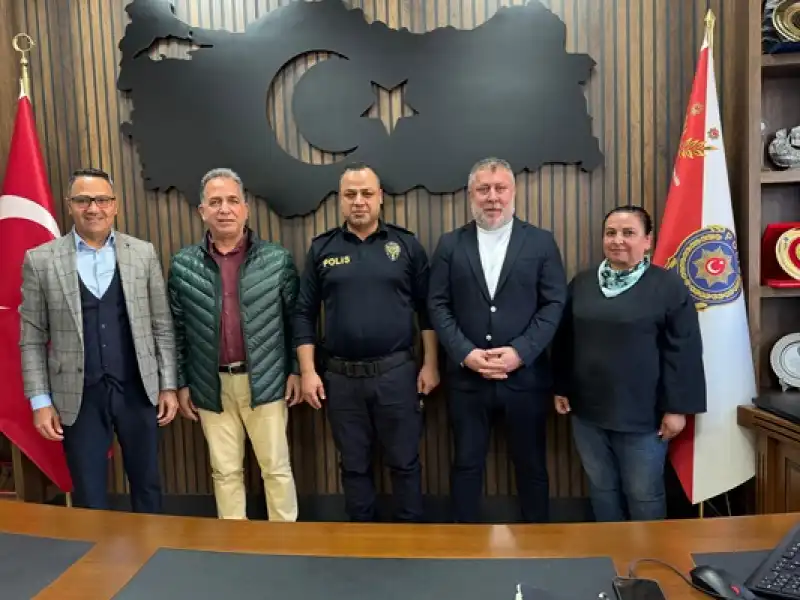 Erzin İlçe Emniyet Müdürü Hasan Gün İGC Yönetimini Kabul Etti. 