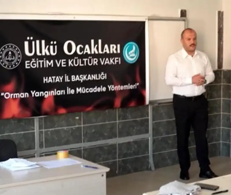Ülkü Ocakları’ndan Hatay’da Yangın Bilinci Hamlesi