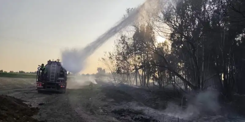 Hatay Erzin'de Ağaçlık Alanda çıkan Yangın Yayılmadan Söndürüldü