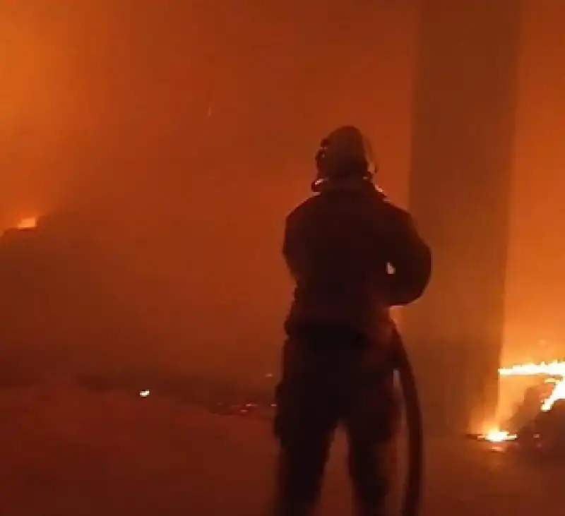 Samandağ’da Samanlık Kül Oldu!