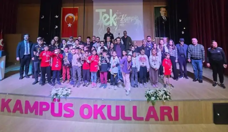 Hatay’ın En Geniş Katılımlı Satranç Turnuvası Tek Kampüs Okullarında Gerçekleştirildi
