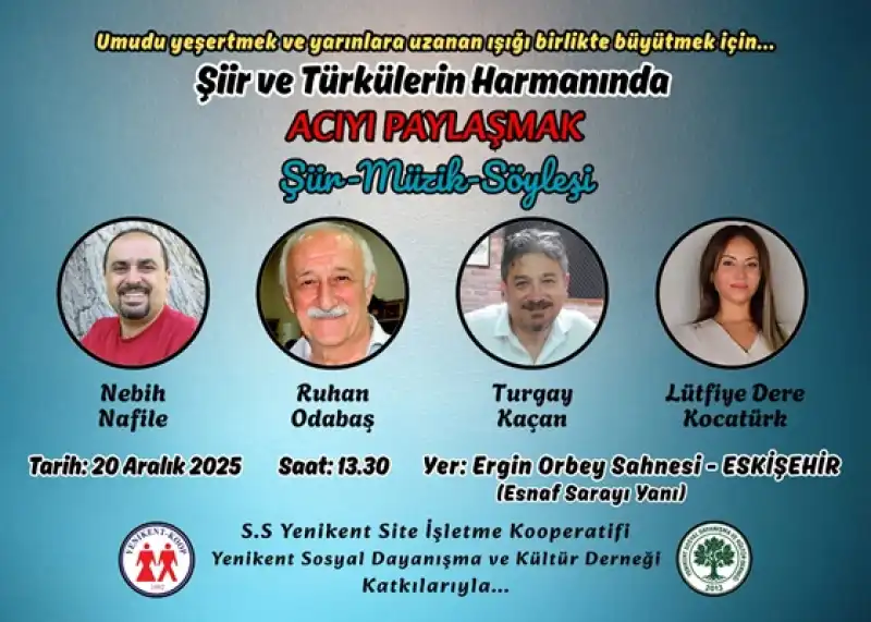 “Türkülerin Harmanında Acıyı Paylaşmak” Programına Davet