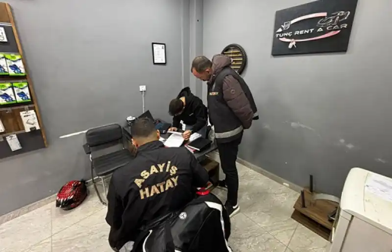 İskenderun'da Araç Kiralama Firmaları Denetlendi