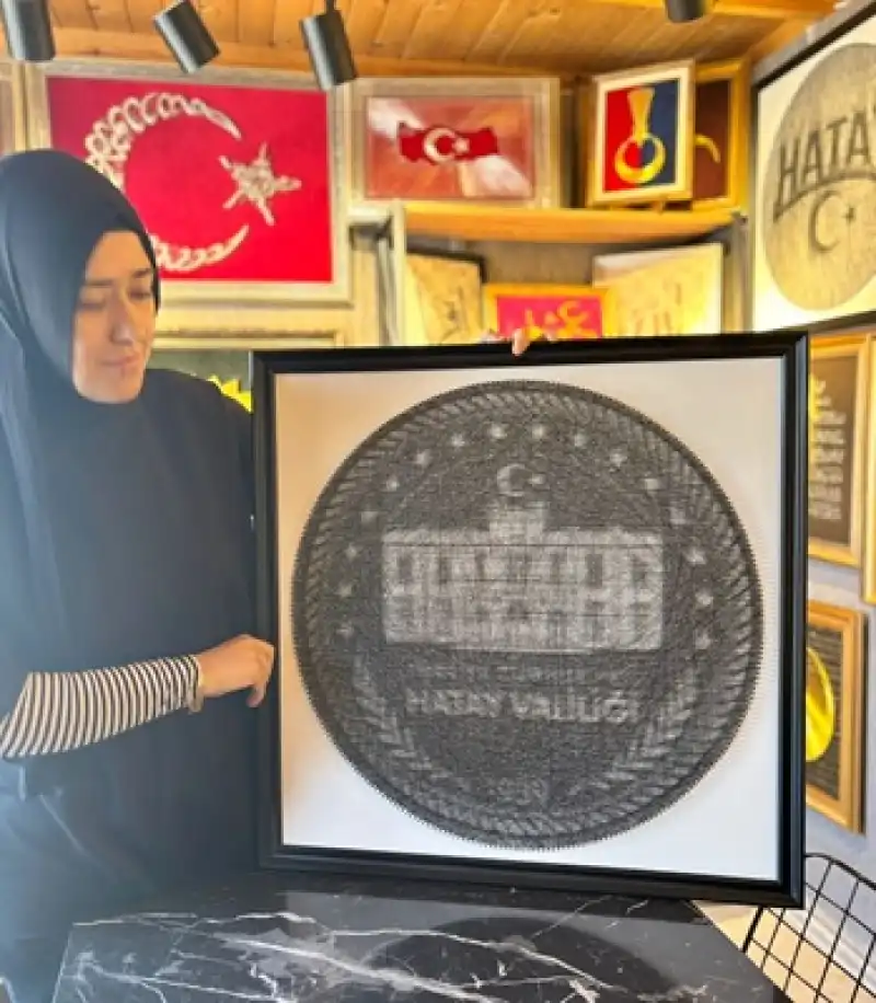Hatay Valiliği’nin Yeni Logosuna İplik Sanatı Dokunuşu