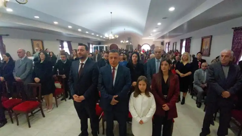 Hatay'da St. İlyas Rum Ortodoks Kilisesi'nde Noel Ayini Düzenlendi