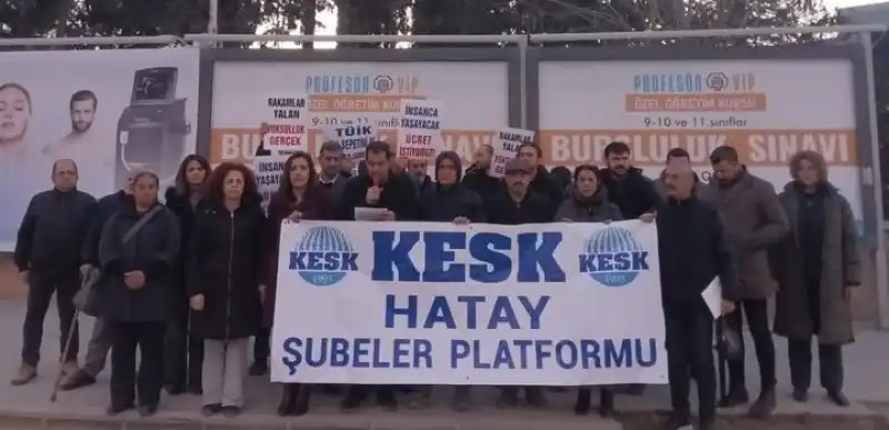 KESK Hatay: “2026 Emekçiler İçin Yıkım Yılına Dönüştürülmek İsteniyor”