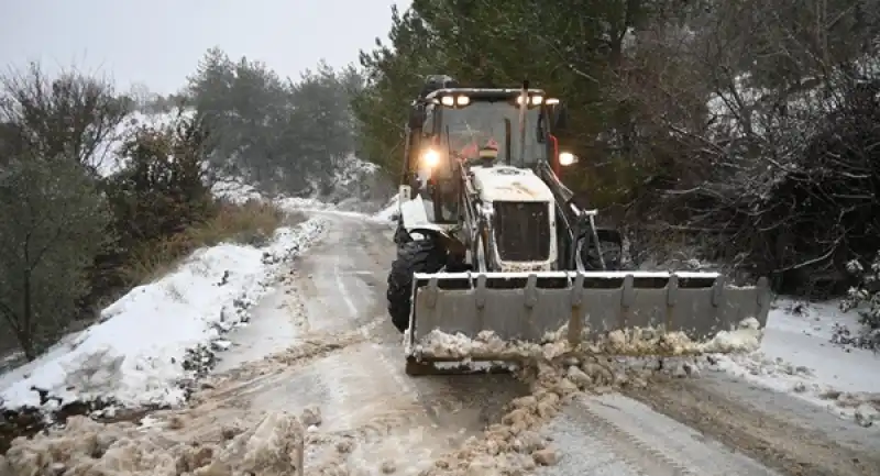 Belen’de Kar Yağışı Etkisini Artırdı