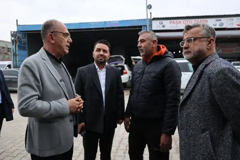 Sanayi Sitesi’nde Meydana Gelen Yangından Etkilenen Esnafa ‘Geçmiş Olsun’ Ziyareti