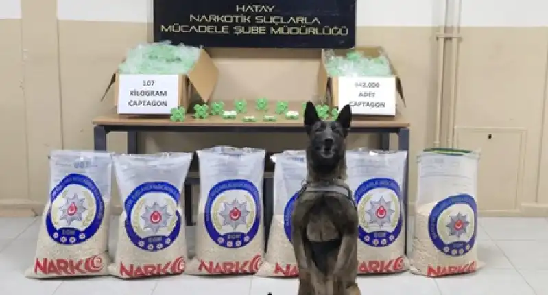Antakya’da 107 Kilogram Captagon Ele Geçirildi: 2 Tutuklama