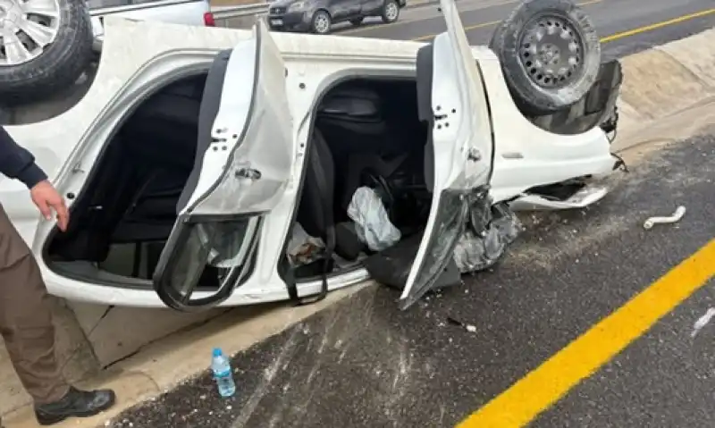 Yayladağı Yolunda Kaza: Sürücüsü Kadın Otomobil Takla Attı !..