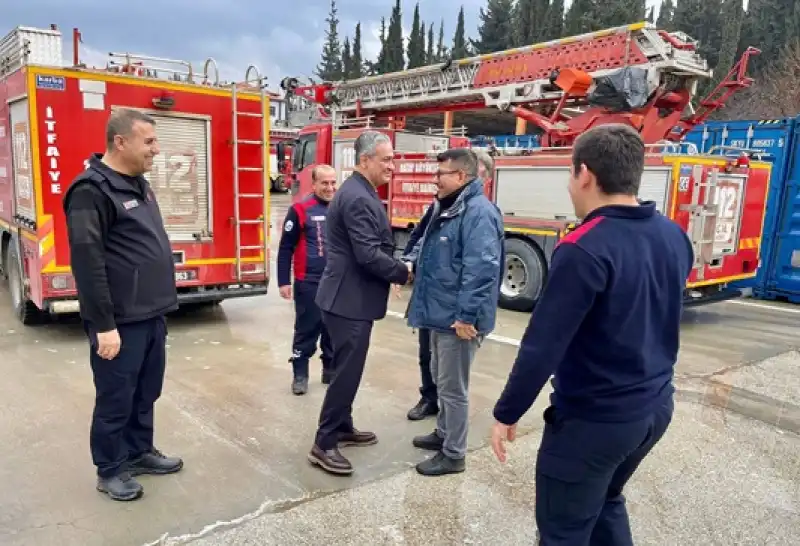 Belen Belediye Başkanı İbrahim Gül’den HBB  İtfaiyesine Ziyaret