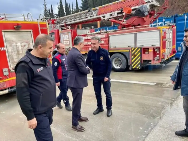 Belen Belediye Başkanı İbrahim Gül’den HBB  İtfaiyesine Ziyaret