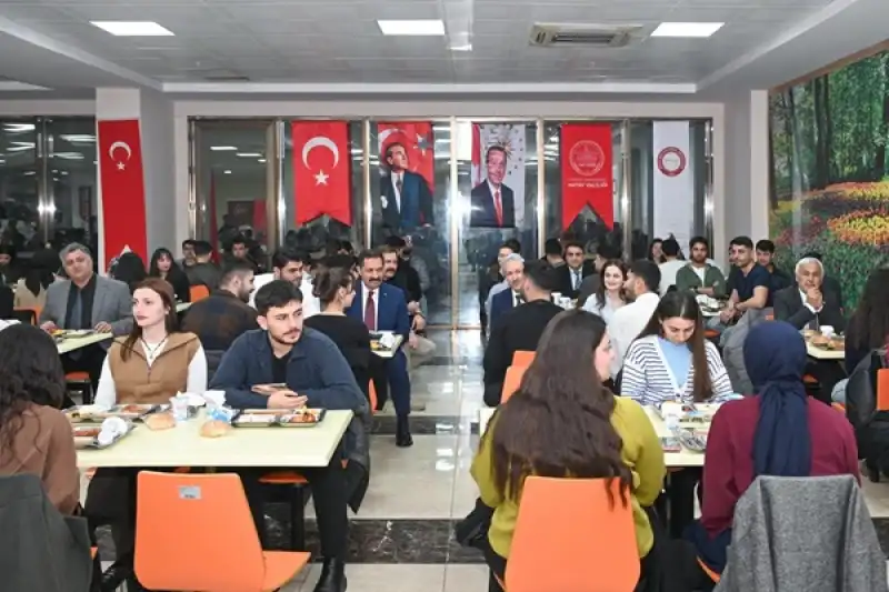 Masatlı Ve Rektör Prof. Dr. Eren Öğrencilerle İftar Sofrasında Buluştu