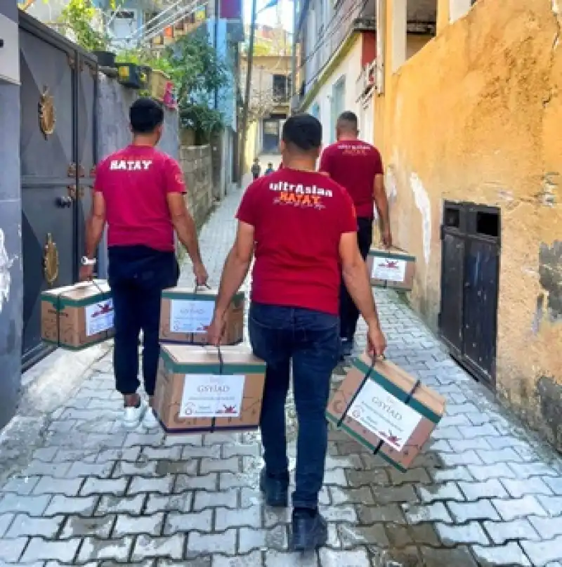 UltrAslan Hatay’dan Sessiz Ve Gönülden Yardım