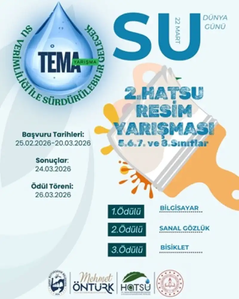 HATSU’dan 22 Mart Dünya Su Günü’ne özel Resim Yarışması