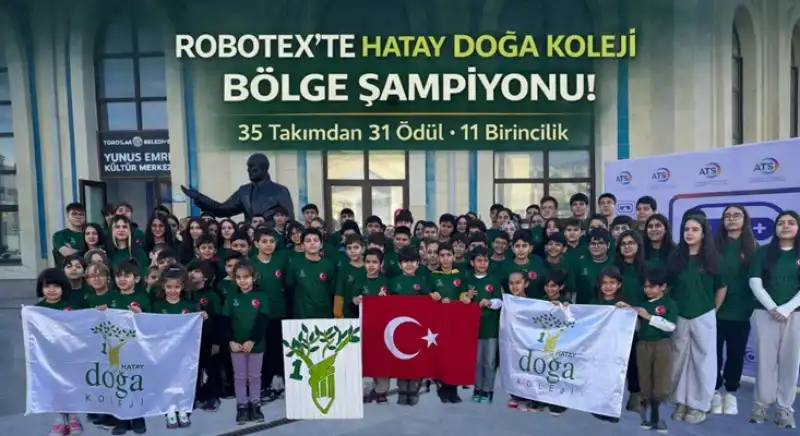 Hatay Doğa Koleji Robotex’te Zirveye Damga Vurdu