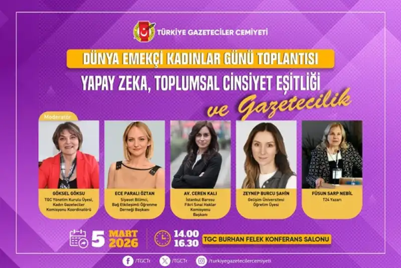 TGC Düzenliyor Gündem: Yapay Zeka, Toplumsal Cinsiyet Eşitliği Ve Gazetecilik
