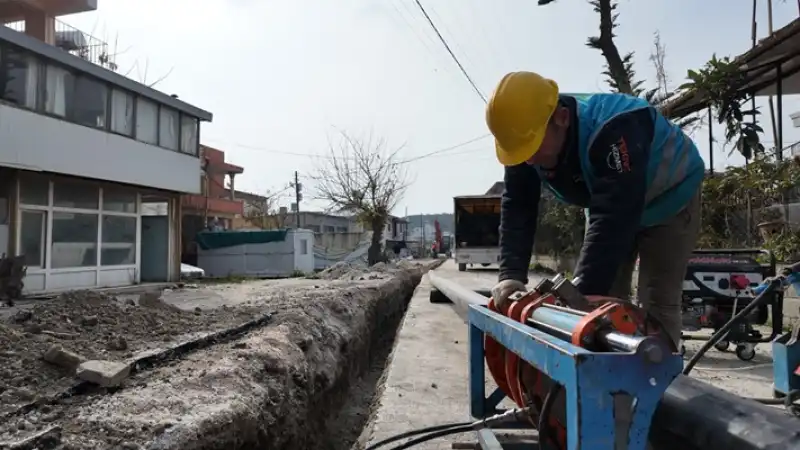 Samandağ’daki Içme Suyu Projesinde çalışmalar Sürüyor